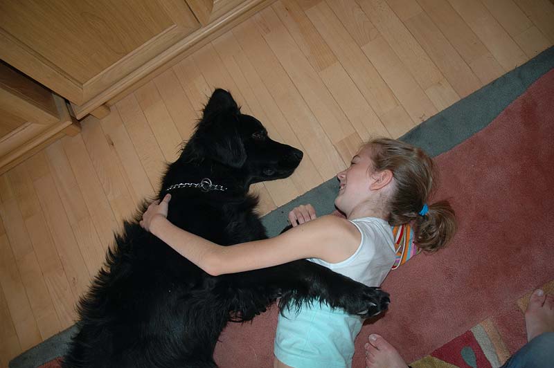Bery and Izabela in a hug